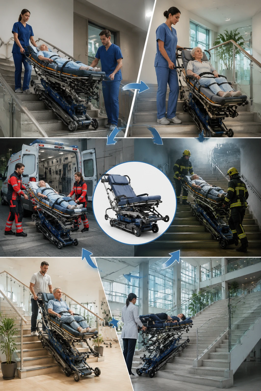 Applications of stretcher stair lifts in hospitals and healthcare centers