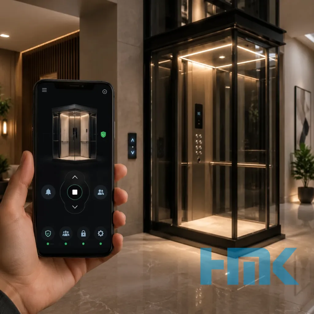 Smart home integration in modern home lifts