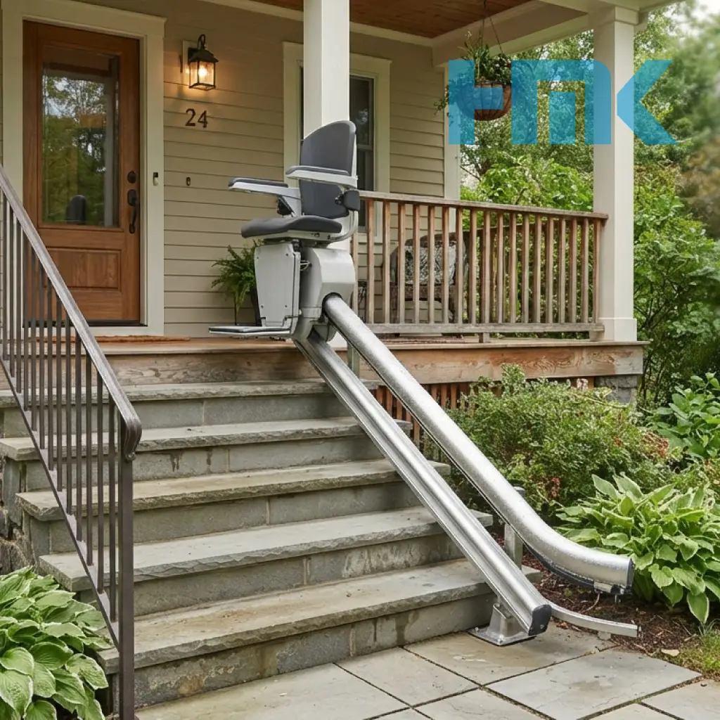 outdoor straight stairlift