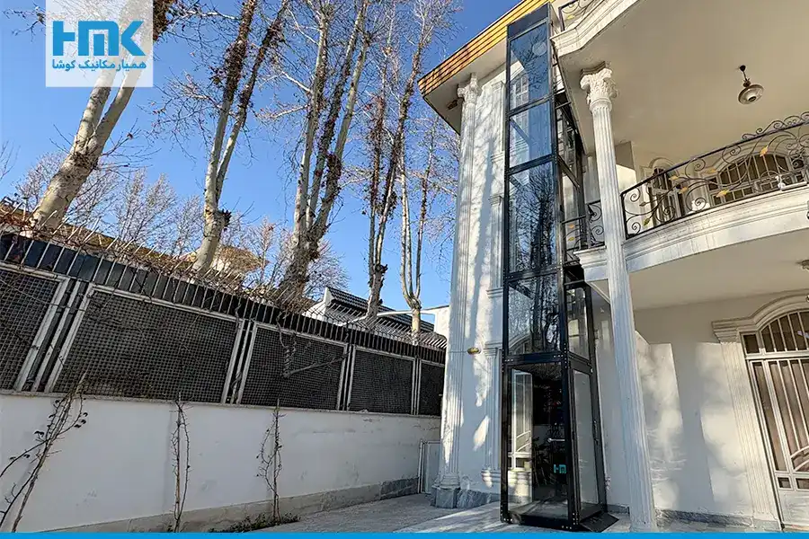  آسانسور شیشه ای کوچک